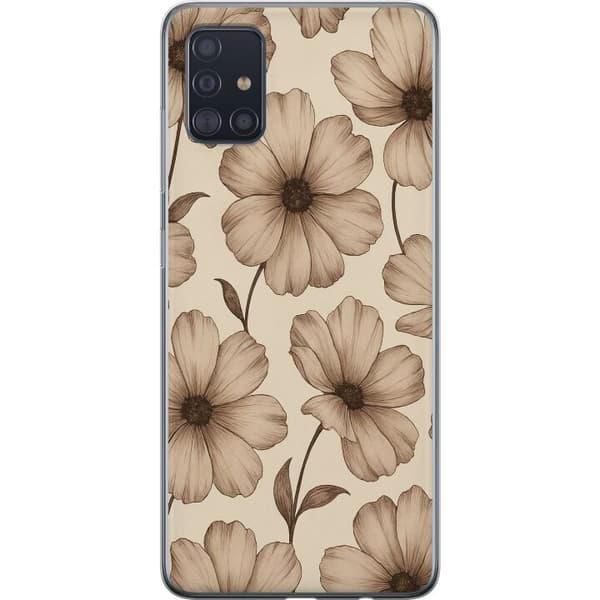 Samsung Galaxy A51 Gennemsigtig cover Pastel Rush