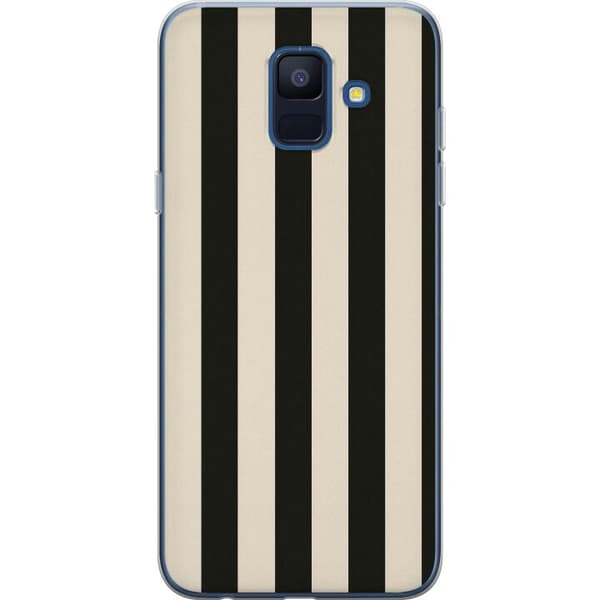 Samsung Galaxy A6 (2018) Genomskinligt Skal Line Flow