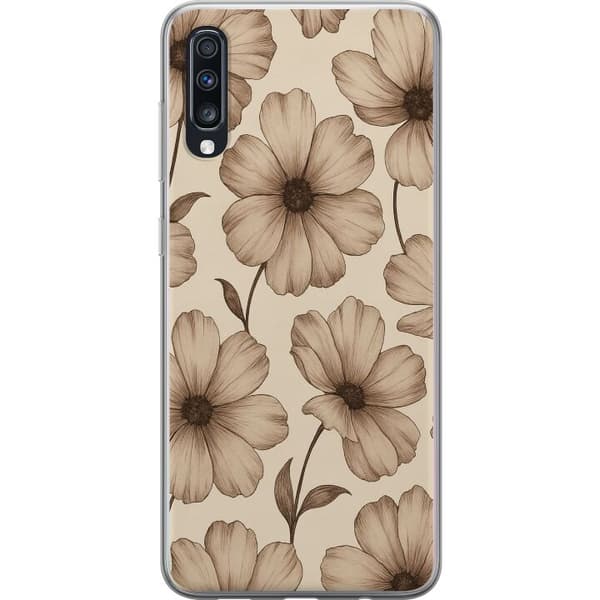 Samsung Galaxy A70 Gennemsigtig cover Pastel Rush