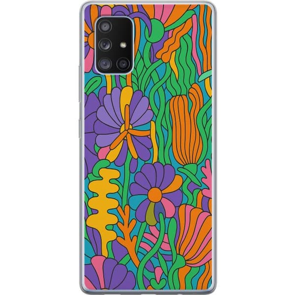 Samsung Galaxy A71 5G Gennemsigtig cover Farveeksplosion