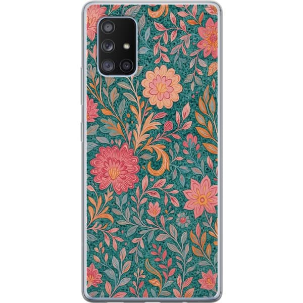Samsung Galaxy A71 5G Gennemsigtig cover Floral Dream