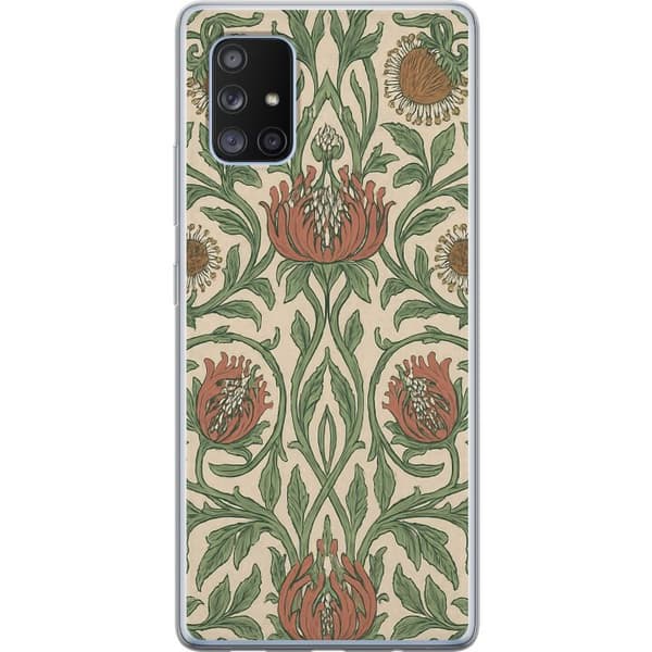Samsung Galaxy A71 5G Gennemsigtig cover Blad Detaljer