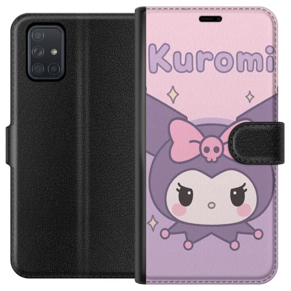Samsung Galaxy A71 Lompakkokotelo Kuromi Kawaii