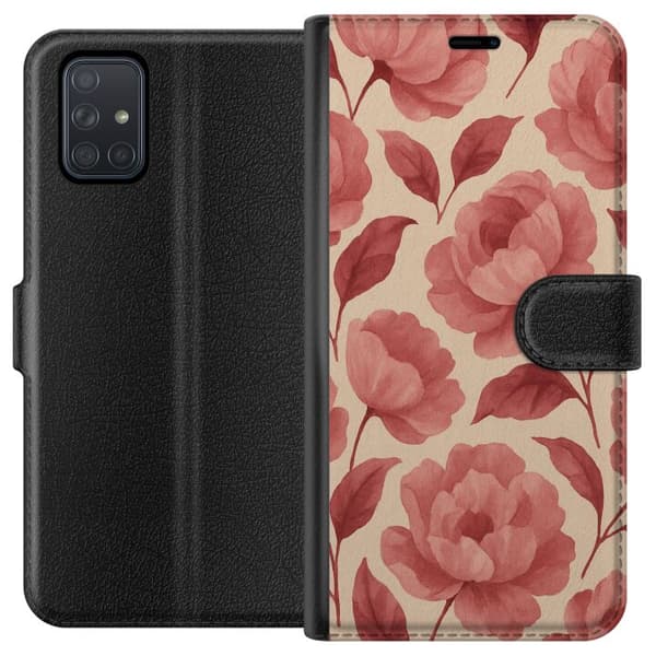 Samsung Galaxy A71 Plånboksfodral Rose Bloom