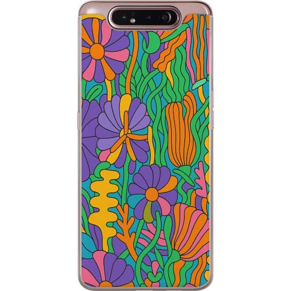 Samsung Galaxy A80 Genomskinligt Skal Color Pop