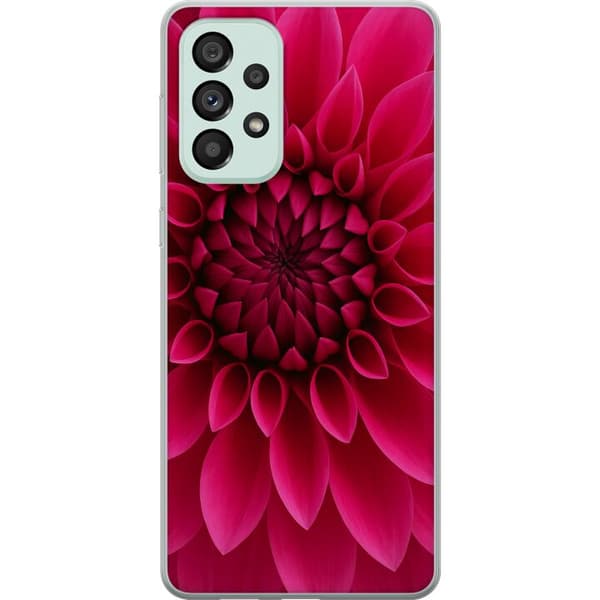 Samsung Galaxy A73 5G Gennemsigtig cover Rosecore