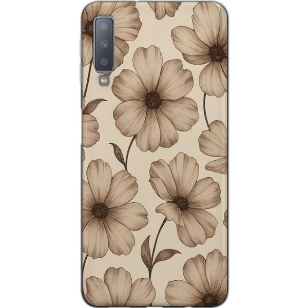 Samsung Galaxy A7 (2018) Läpinäkyvä kuori Pastel Rush