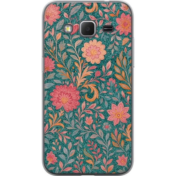 Samsung Galaxy Core Prime Gjennomsiktig deksel Floral Dream