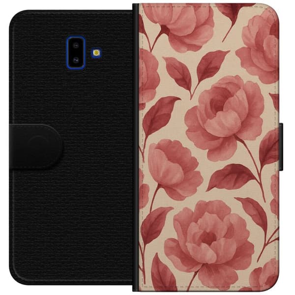 Samsung Galaxy J6+ Plånboksfodral Rose Bloom