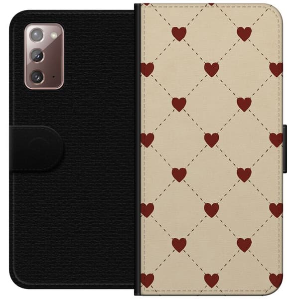 Samsung Galaxy Note20 Lompakkokotelo Sydänverkko