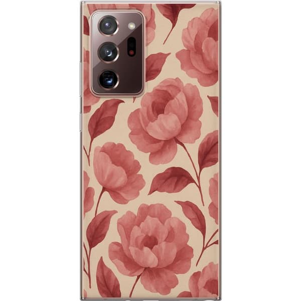 Samsung Galaxy Note20 Ultra Läpinäkyvä kuori Ruusun Kukinta