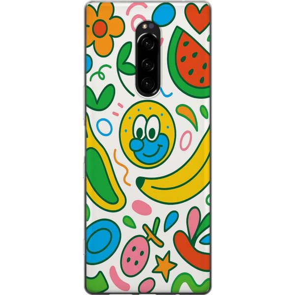 Sony Xperia 1 Gjennomsiktig deksel Sommerfuglslør