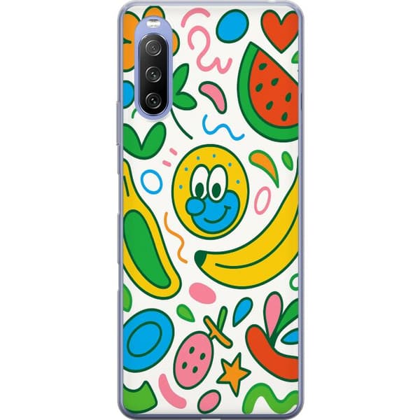 Sony Xperia 10 III Lite Läpinäkyvä kuori Perhosverho
