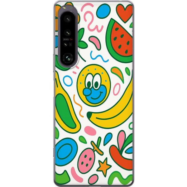 Sony Xperia 1 IV Gjennomsiktig deksel Sommerfuglslør
