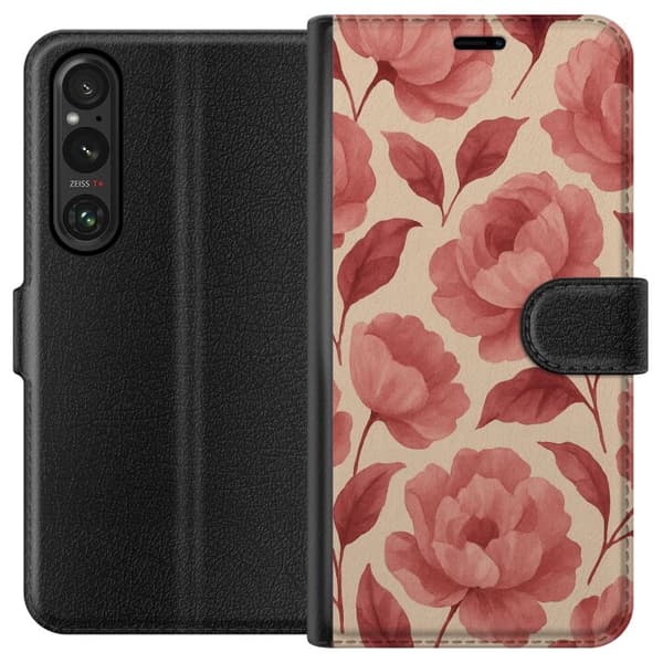 Sony Xperia 1 VI Lompakkokotelo Ruusun Kukinta