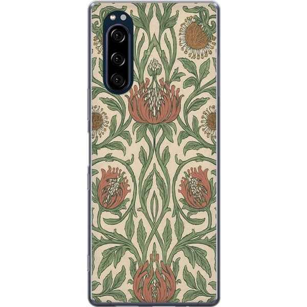 Sony Xperia 5 Gjennomsiktig deksel Bladedetaljer