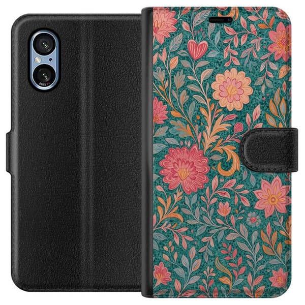 Sony Xperia 5 V Lompakkokotelo Floral Dream