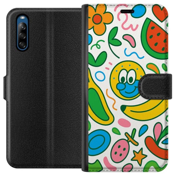 Sony Xperia L4 Plånboksfodral Butterfly Veil