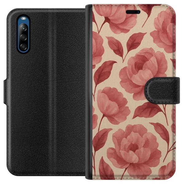 Sony Xperia L4 Lommeboketui Rose Blomst