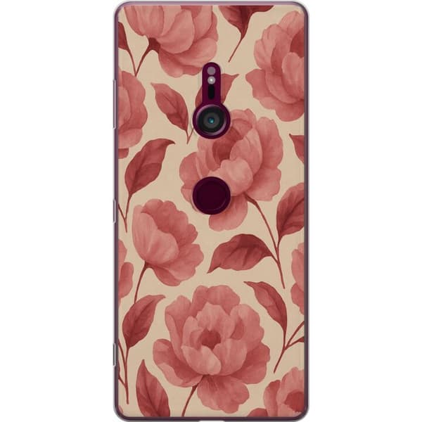 Sony Xperia XZ3 Genomskinligt Skal Rose Bloom