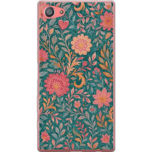 Sony Xperia Z5 Compact Läpinäkyvä kuori Floral Dream