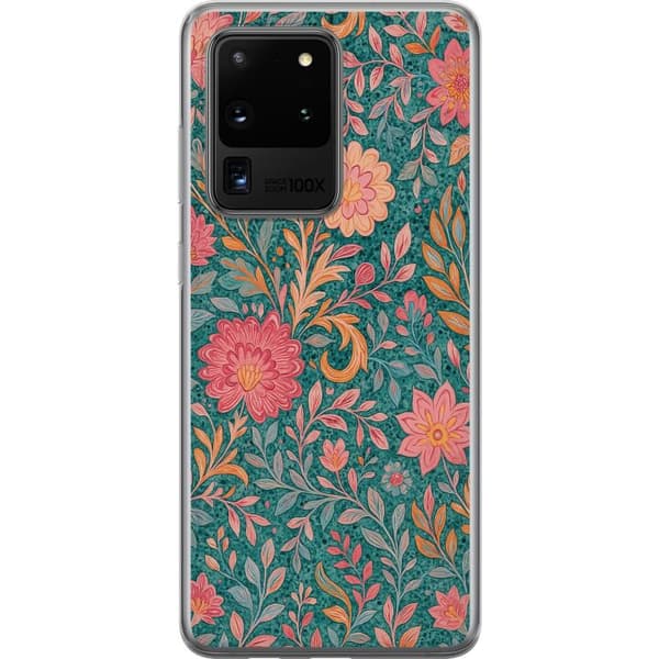 Samsung Galaxy S20 Ultra Läpinäkyvä kuori Floral Dream