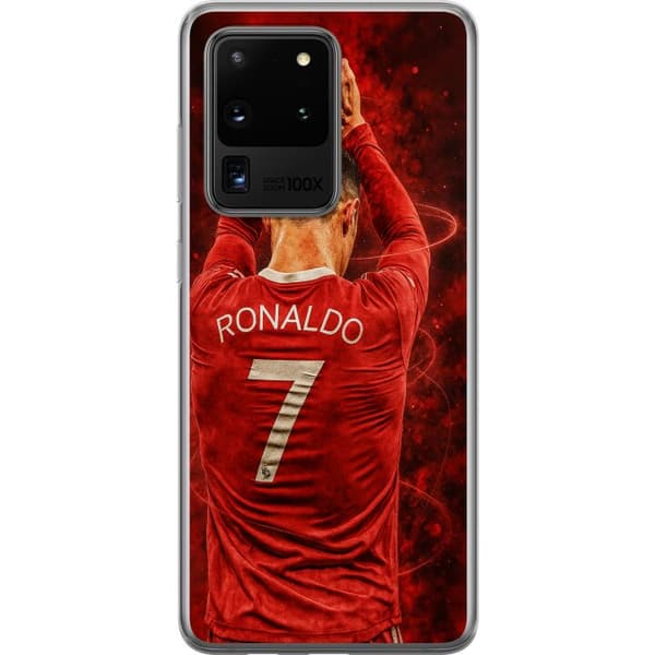 Samsung Galaxy S20 Ultra Läpinäkyvä kuori Ronaldo