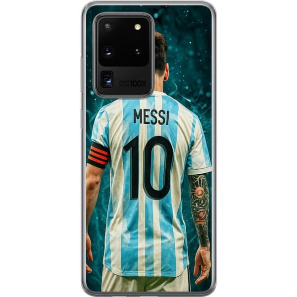 Samsung Galaxy S20 Ultra Läpinäkyvä kuori Messi