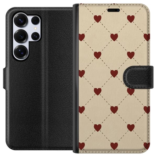 Samsung Galaxy S25 Ultra Lompakkokotelo Sydänverkko