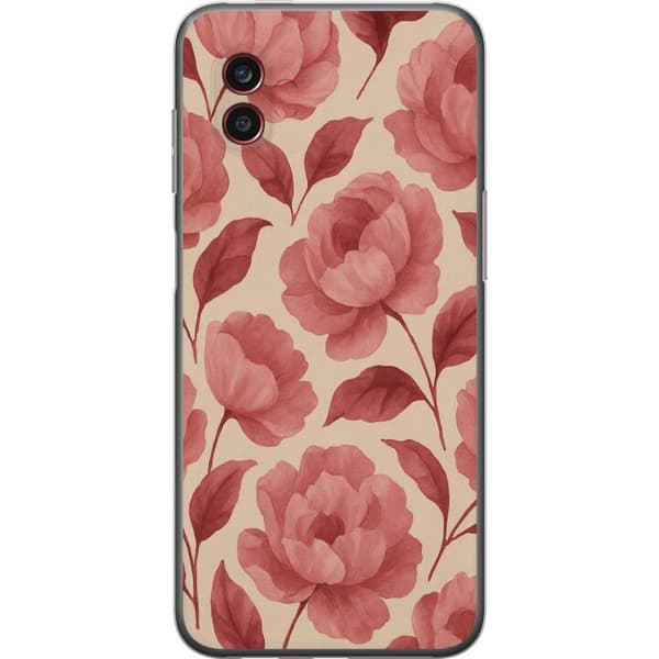Samsung Galaxy Xcover6 Pro Gjennomsiktig deksel Rose Blomst