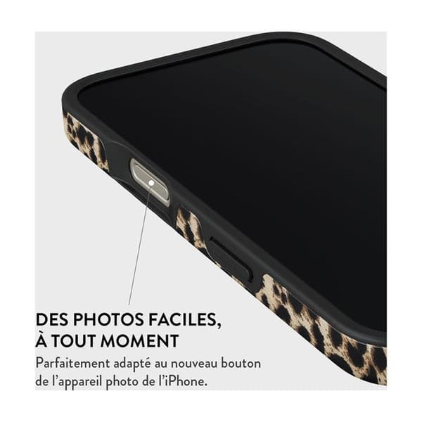 Stöttålig Coque Kompatibel med MagSafe Qi Qi2 iPhone 16 Pro Burga Brun