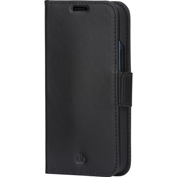 Foliofodral i läder för iPhone 13 Ställfunktion Skydd Elegant Praktisk DBRAMANTE1928 Svart