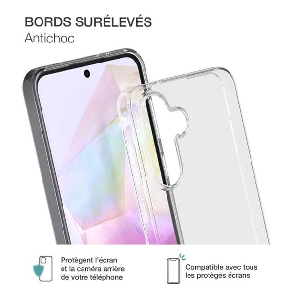 Coque för Samsung Galaxy A36 5G/A56 5G Snygg i TPU Anti-gulning BigBen Connected Transparent