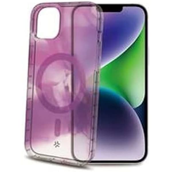 iPhone 15 Plus mobiltelefonfodral - Celly - Lila - Mjuk - Ingen stängning - Syntet - Smidig