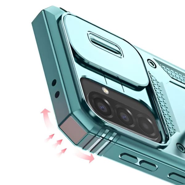 Coque för Samsung Galaxy A56 Magnetisk Ring Kameraskydd Grön