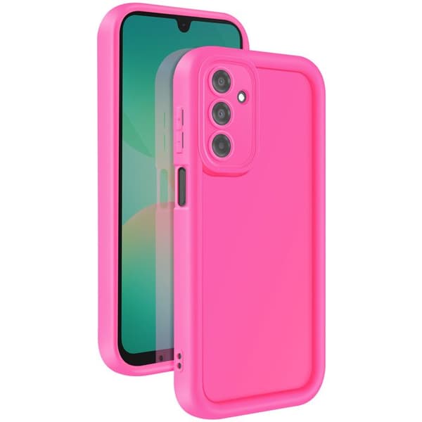 Skyddsfodral för Samsung Galaxy A26 Silikon Mjuk Beröring Upphöjda Kanter Fuchsia