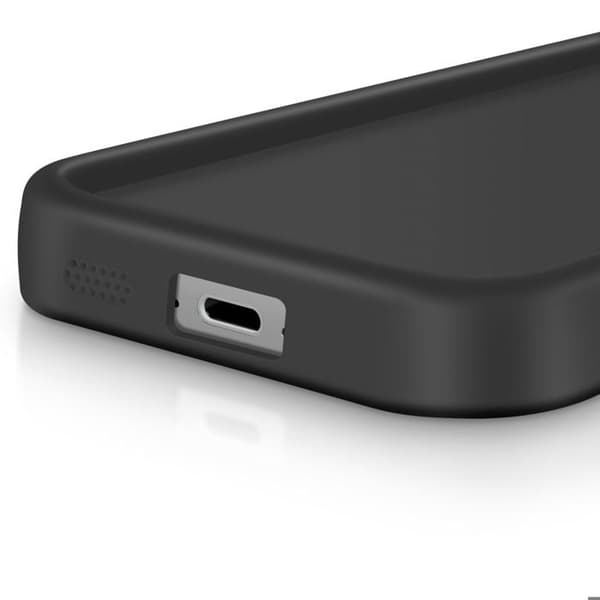 Coque för Samsung Galaxy S23 FE Soft Touch Med Höjda Kanter Svart