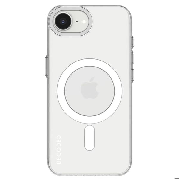 Coque för iPhone 16e MagSafe Anti-repor Decoded Svart Transparent