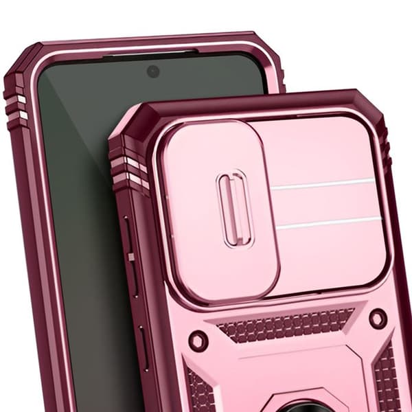 Skyddsfodral för Samsung Galaxy A56 med magnetring för kameraskydd Bordeaux
