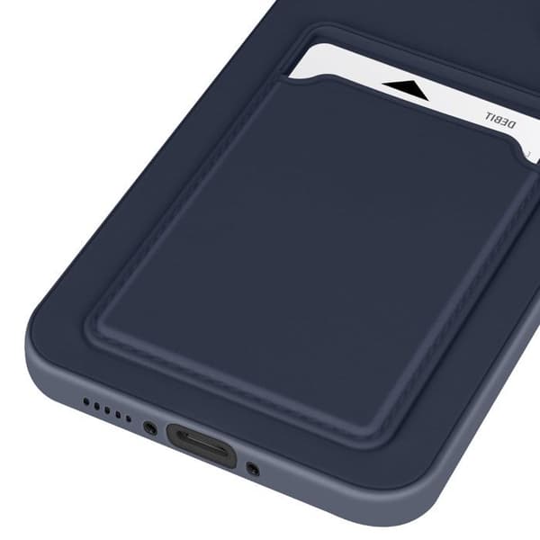 Fodral för Samsung Galaxy A56 Korthållare Mjuk Anti-prickar Mörkblå