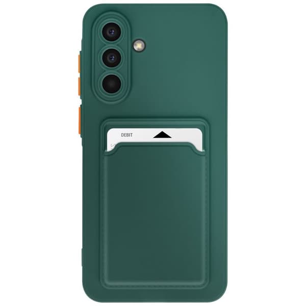 Coque för Samsung Galaxy A56 Med kortfack Mjuk Anti-spår Grön Mörk