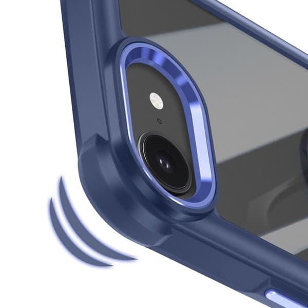 Skydd för iPhone 16e Med Magnetisk Ring Video Stativ Blå