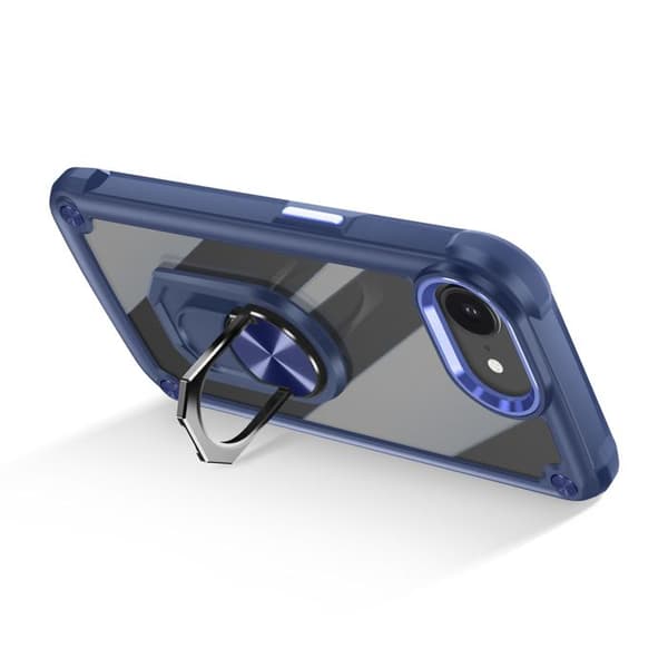 Skydd för iPhone 16e Med Magnetisk Ring Video Stativ Blå