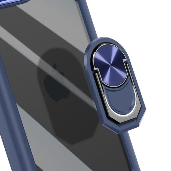 Skydd för iPhone 16e Med Magnetisk Ring Video Stativ Blå