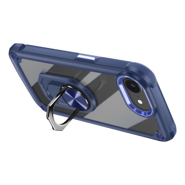 Skydd för iPhone 16e Med Magnetisk Ring Video Stativ Blå