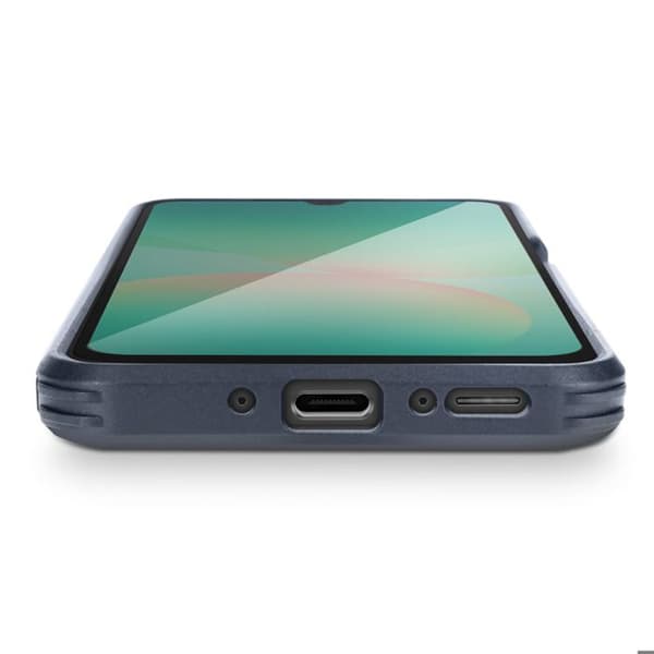 Coque för Samsung Galaxy A26 med ringstöd och kameralock Blå Natt