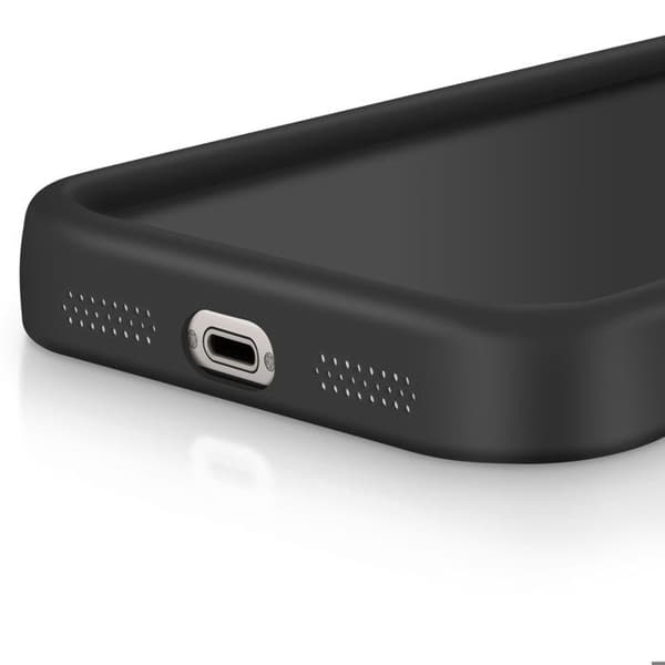 Fodral för iPhone SE 2022 / 2020, 8 / 7 Silikon Höjda Kanter Svart