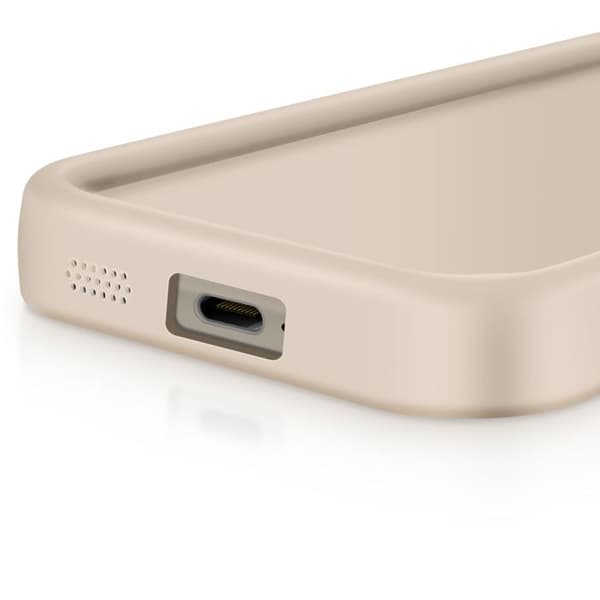 Silikonfodral för Samsung Galaxy S23 Mjuk Beröring Upphöjda Kanter Beige