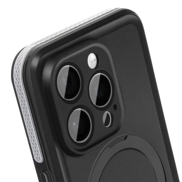 Coque för iPhone 16 Pro MagSafe Helvattentät IP68 Redpepper Svart