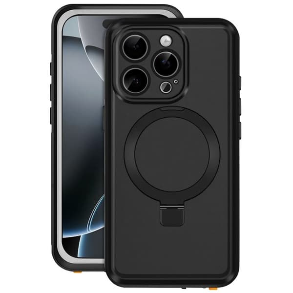 Coque för iPhone 16 Pro MagSafe Helvattentät IP68 Redpepper Svart